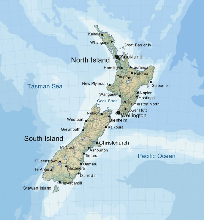 New Zealand Map