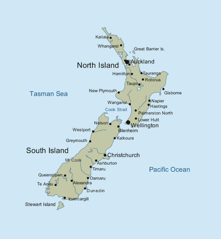 Map Of Nz