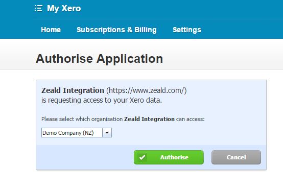 Xero Authorise Xero Authorise